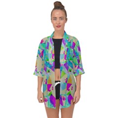 Open Front Chiffon Kimono 