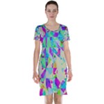 Watercolors spots                                                          Short Sleeve Nightdress