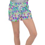 Watercolors spots                                                       Women s Velour Lounge Shorts