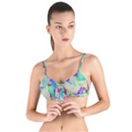 Watercolors spots                                                        Tie Up Cut Bikini Top