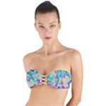 Watercolors spots                                                     Twist Bandeau Bikini Top