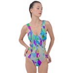 Watercolors spots                                                          Side Cut Out Swimsuit