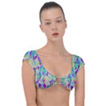 Watercolors spots                                                        Cap Sleeve Ring Bikini Top