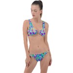 Watercolors spots                                                          Ring Detail Crop Bikini Set