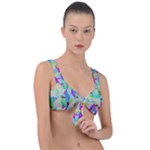 Watercolors spots                                                          Front Tie Bikini Top