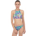 Watercolors spots                                                          Racer Front Bikini Set