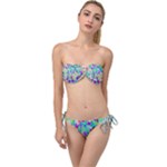 Watercolors spots                                                       Twist Bandeau Bikini Set