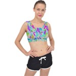 Watercolors spots                                                         V-Back Sports Bra