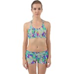 Watercolors spots                                                          Back Web Sports Bra Set