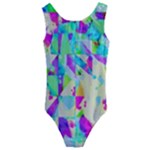 Watercolors spots                                                         Kids  Cut-Out Back One Piece Swimsuit