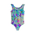 Watercolors spots                                                         Kids  Frill Swimsuit