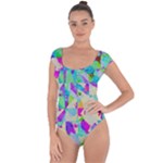 Watercolors spots                                                          Short Sleeve Leotard