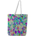 Watercolors spots                                                      Full Print Rope Handle Tote (Large)