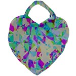 Watercolors spots                                                          Giant Heart Shaped Tote