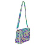 Watercolors spots                                                      Shoulder Bag with Back Zipper