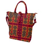 Shapes in retro colors2                                                           Buckle Top Tote Bag