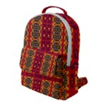 Shapes in retro colors2                                                          Flap Pocket Backpack (Large)