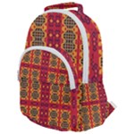 Shapes in retro colors2                                                        Rounded Multi Pocket Backpack