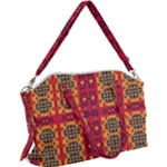 Shapes in retro colors2                                                        Canvas Crossbody Bag