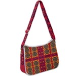 Shapes in retro colors2                                                       Zip Up Shoulder Bag