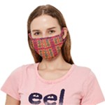 Shapes in retro colors2                                                       Crease Cloth Face Mask (Adult)