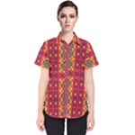 Shapes in retro colors2                                                           Women s Short Sleeve Shirt