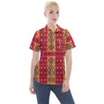 Shapes in retro colors2                                                         Women s Short Sleeve Pocket Shirt