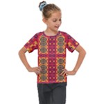 Shapes in retro colors2                                                        Kids  Mesh Piece Tee