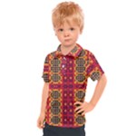 Shapes in retro colors2                                                         Kids  Polo Tee