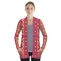 Open Front Pocket Cardigan 