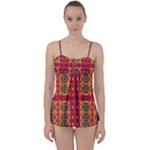 Shapes in retro colors2                                                          Babydoll Tankini Set