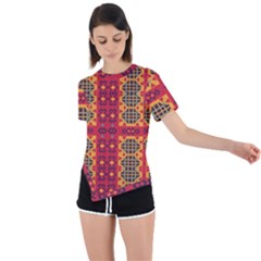 Asymmetrical Short Sleeve Sports T-Shirt 