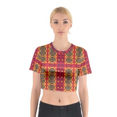 Shapes in retro colors2                                                           Cotton Crop Top from ArtsNow.com