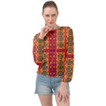 Shapes in retro colors2                                                          Banded Bottom Chiffon Top