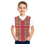 Shapes in retro colors2                                                               Kids  Basketball Tank Top