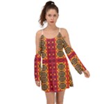 Shapes in retro colors2                                                              Kimono Sleeves Boho Dress