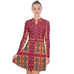 Shapes in retro colors2                                                              Long Sleeve Panel Dress