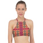 Shapes in retro colors2                                                          Racer Front Bikini Top