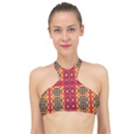 Shapes in retro colors2                                                          High Neck Bikini Top