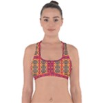 Shapes in retro colors2                                                          Cross Back Hipster Bikini Top