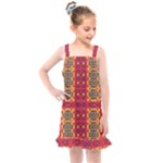 Shapes in retro colors2                                                        Kids  Overall Dress