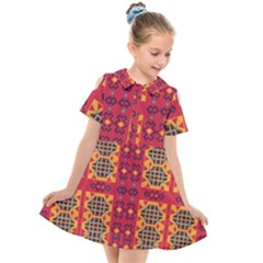 Kids  Short Sleeve Shirt Dress 