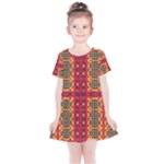 Shapes in retro colors2                                                          Kids  Simple Cotton Dress