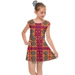 Shapes in retro colors2                                                          Kids Cap Sleeve Dress