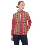 Shapes in retro colors2                                                           Women Half Zip Windbreaker