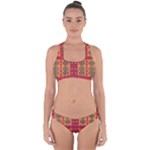 Shapes in retro colors2                                                          Cross Back Hipster Bikini Set