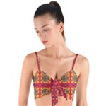 Shapes in retro colors2                                                          Woven Tie Front Bralet