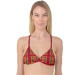 Shapes in retro colors2                                                           Reversible Tri Bikini Top