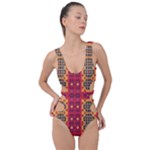 Shapes in retro colors2                                                           Side Cut Out Swimsuit