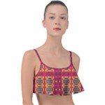 Shapes in retro colors2                                                          Frill Bikini Top